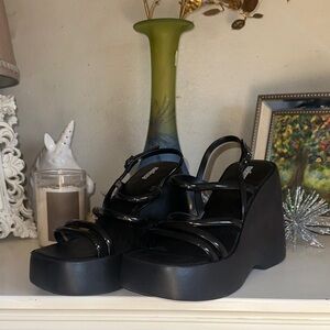 Melissa Jelly Platform Wedge Sandals